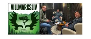 Jan Monsen og Mattis Thørud i studioet til Podkasten Villmarksliv - med Knut Brevik.
